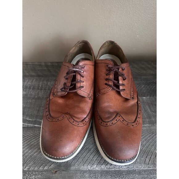 Cole Haan Men Original Grand Shortwing Ox Woodbury/Ivory C26471 US 10.5 M - Picture 3 of 6